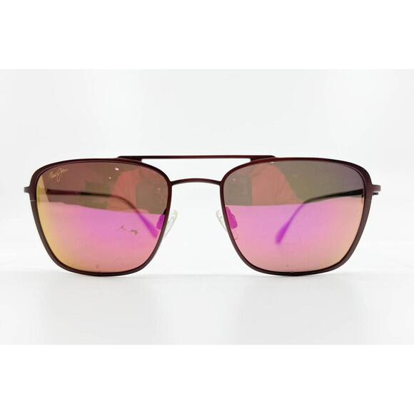 Maui Jim Ebb & Flow Sunglasses MJ542-07M Pink Titanium Aviator 54-20-145 7967